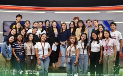 Second-year BA Communication students visit GMA 7 Skyview Complex