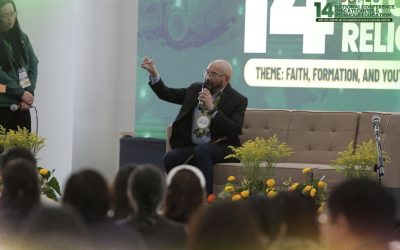 Communication Program Faculty Dr. Gregg Lloren presents Plenary talk on Connection, Crisis, and the “Great Anthropocene” at the 14th National Conference on Catechesis and Religious Education