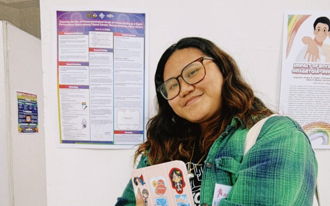 CCAD Senior Research Aide Maybelle Aton presents research poster at the 3rd Philippine Queer Studies Conference