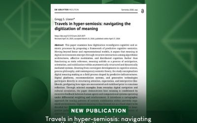 Communication Faculty Dr. Gregg Lloren made scholarly contribution on his new journal article entitled “Travels in Hyper-Semiosis: Navigating the Digitization of Meaning”
